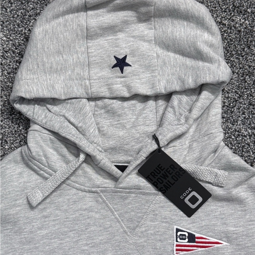 Code Zero Sailor’s USA Newport RI Gray Hoodie ~ NWT - Picture 6 of 16